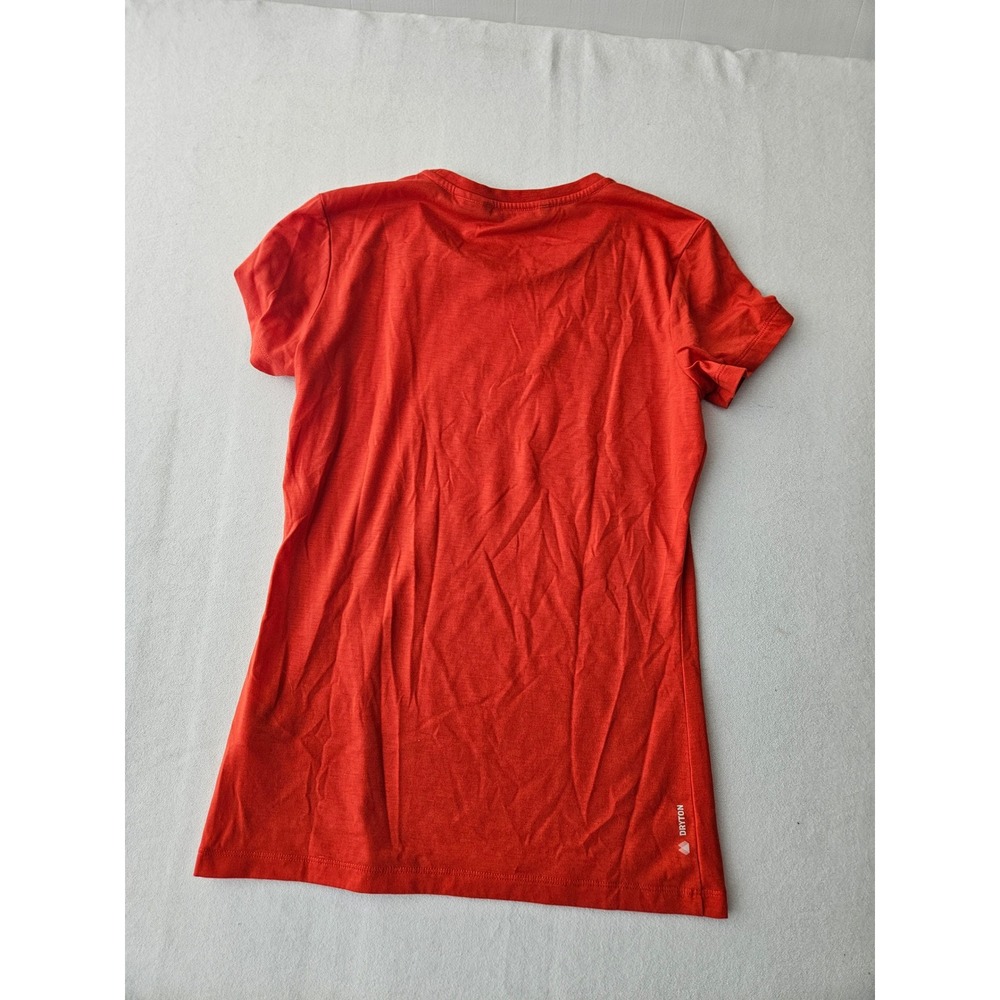 Salewa Dryton Short Sleeve Hiking T-Shirt Womens Medium Red Athletic Crew Neck - Picture 3 of 7